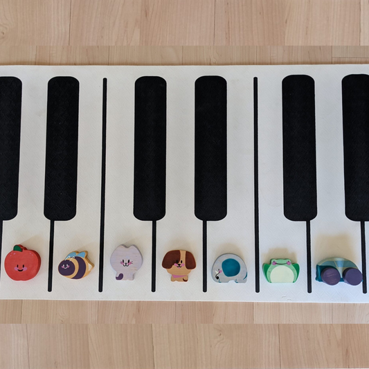 Baby-Led Piano® Handmade Wooden Piano Town Toys