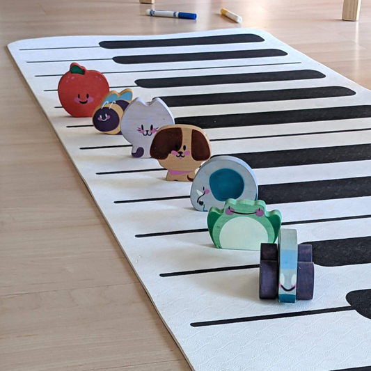 Baby-Led Piano® Handmade Wooden Piano Town Toys